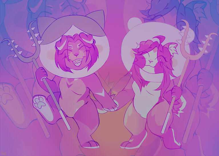 simple background, multiple characters ($30)