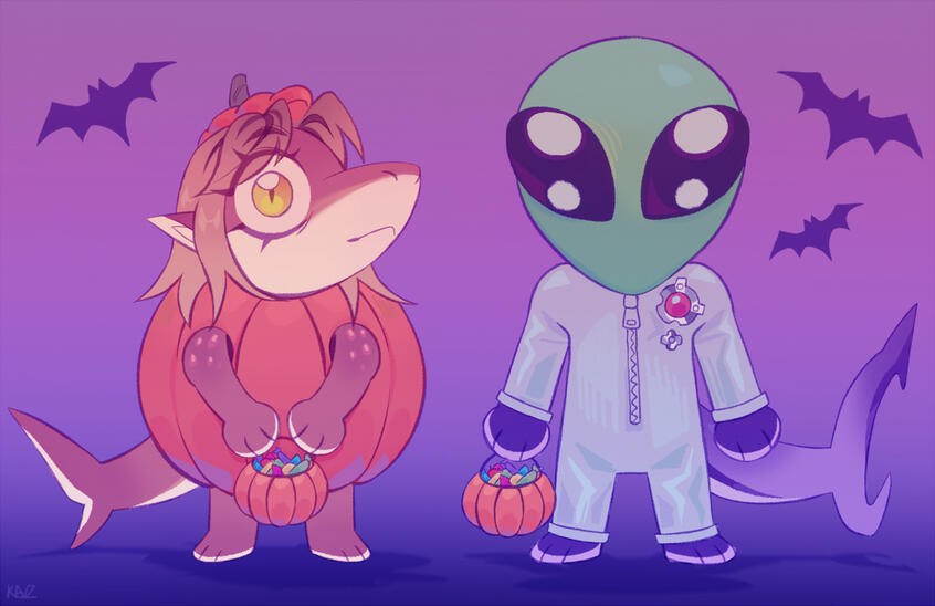 simple background, multiple characters ($30)